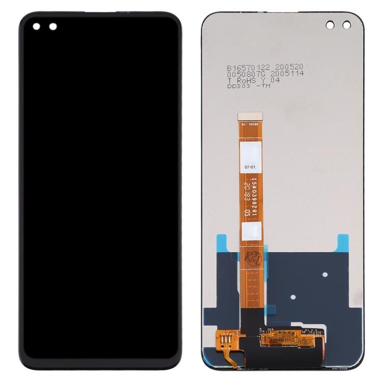 DISPLAY LCD + TOUCHSCREEN DISPLAY COMPLETO SENZA FRAME PER REALME 6 PRO / OPPO RENO4 Z 5G / RENO 4Z 5G (CPH2065) NERO ORIGINALE