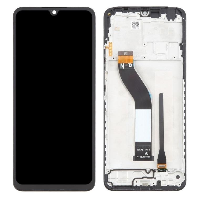 DISPLAY LCD + TOUCHSCREEN DISPLAY COMPLETO + FRAME PER XIAOMI REDMI 14C (2411DRN47C 2409BRN2CY) / POCO C75 (2410FPCC5G) NERO ORIGINALE