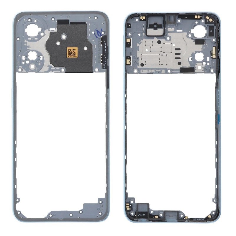 COVER CENTRALE B PER OPPO A78 5G (CPH2483 CPH2495) BLU ORIGINALE