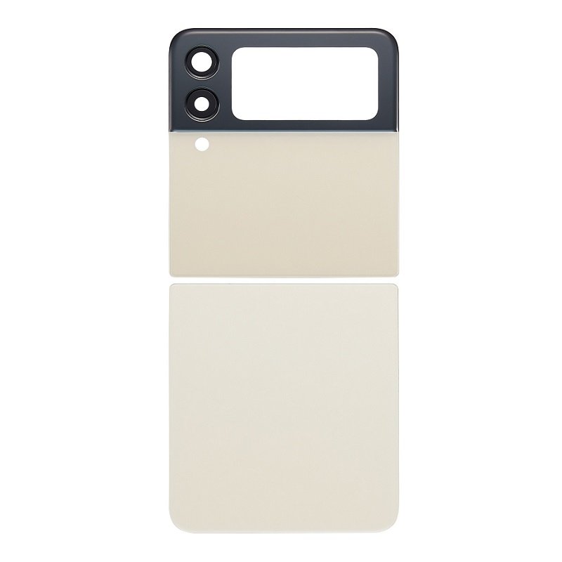 SET 2 PEZZI COVER POSTERIORE PER SAMSUNG GALAXY Z FLIP 3 5G F711B CREMA