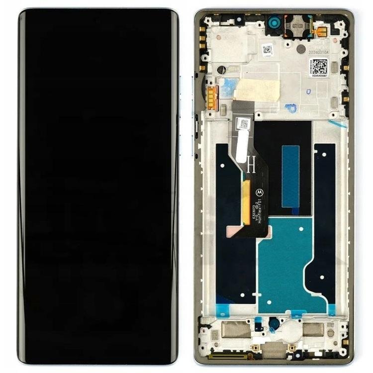 DISPLAY AMOLED + TOUCHSCREEN DISPLAY COMPLETO + FRAME PER MOTOROLA EDGE 50 FUSION (XT2429-1) NERO ORIGINALE (SERVICE PACK 5D68C24359)