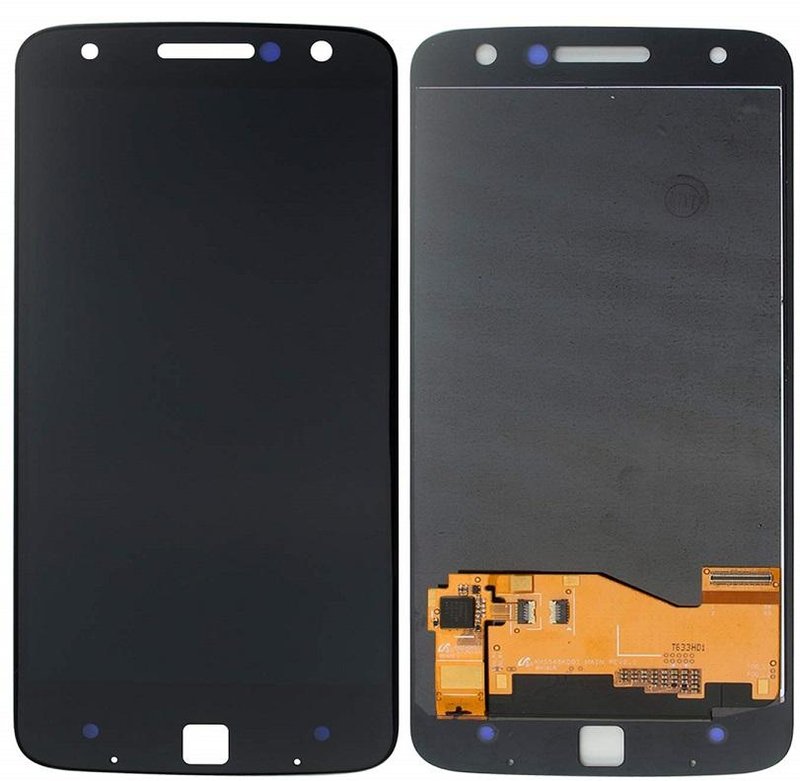 TOUCHSCREEN + DISPLAY LCD DISPLAY COMPLETO SENZA FRAME PER MOTOROLA MOTO Z / Z DROID XT1650 NERO