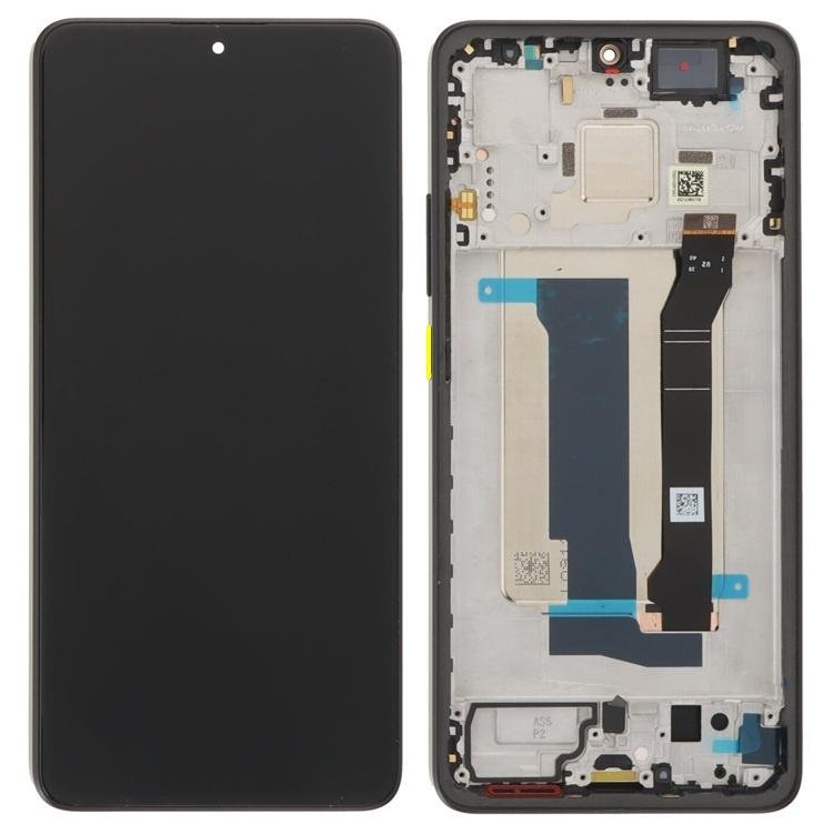 TOUCHSCREEN + DISPLAY AMOLED DISPLAY COMPLETO + FRAME PER XIAOMI POCO X7 PRO 5G (2412DPC0AG) NERO GIALLO ORIGINALE (SERVICE PACK)