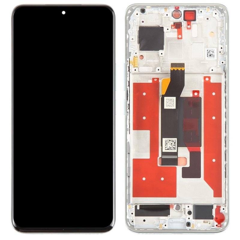 TOUCHSCREEN + DISPLAY OLED DISPLAY COMPLETO + FRAME PER HONOR 90 5G (REA-AN00 REA-NX9) VERDE ORIGINALE