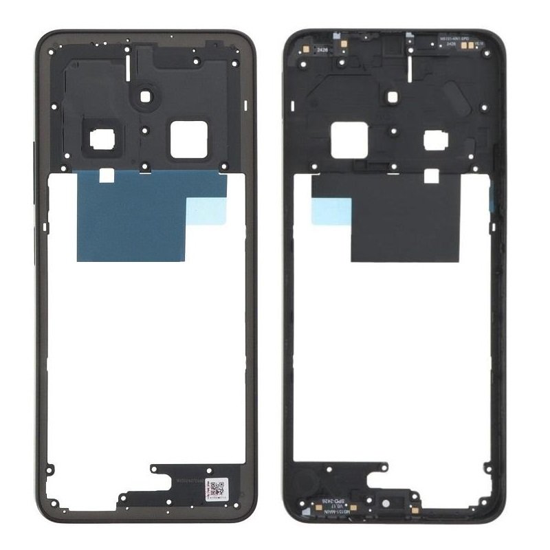 COVER CENTRALE B PER XIAOMI POCO C75 (2410FPCC5G) NERO ORIGINALE