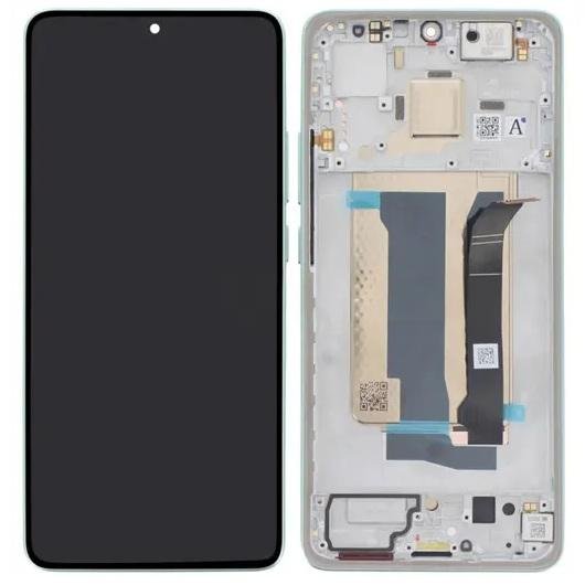 TOUCHSCREEN + DISPLAY AMOLED DISPLAY COMPLETO + FRAME PER XIAOMI POCO X7 PRO 5G (2412DPC0AG) VERDE ORIGINALE (SERVICE PACK)