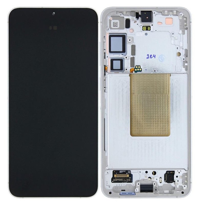 TOUCHSCREEN + DISPLAY AMOLED DISPLAY COMPLETO + FRAME PER SAMSUNG GALAXY S24 PLUS / S24+ 5G S926B GRIGIO SCHERMO SERVICE PACK + FRAME (NON ORIGINALE)