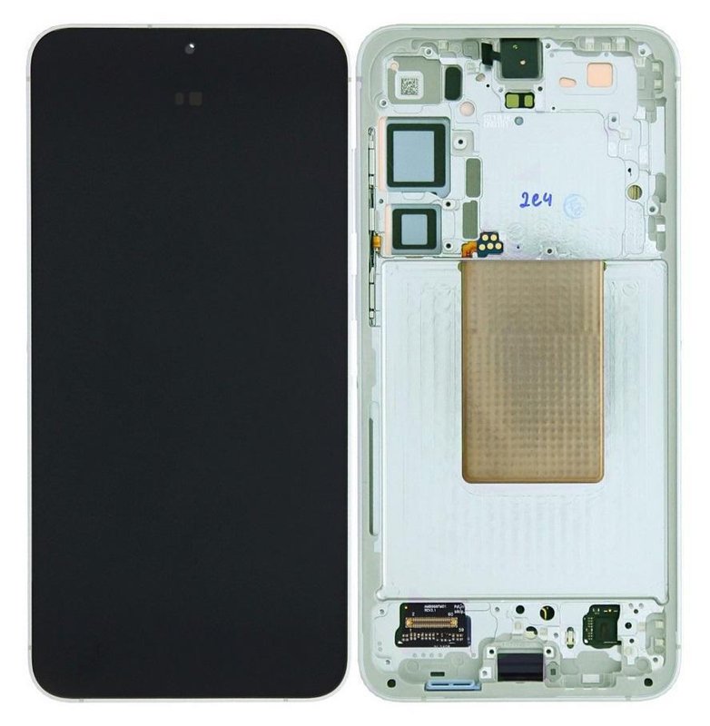 TOUCHSCREEN + DISPLAY AMOLED DISPLAY COMPLETO + FRAME PER SAMSUNG GALAXY S24 PLUS / S24+ 5G S926B VERDE SCHERMO SERVICE PACK + FRAME (NON ORIGINALE)