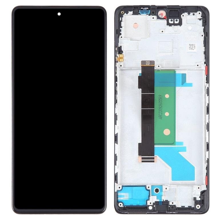 TOUCHSCREEN + DISPLAY OLED DISPLAY COMPLETO + FRAME PER XIAOMI REDMI NOTE 12 PRO+ 5G (22101316UCP 22101316UG) NERO ORIGINALE (SERVICE PACK)