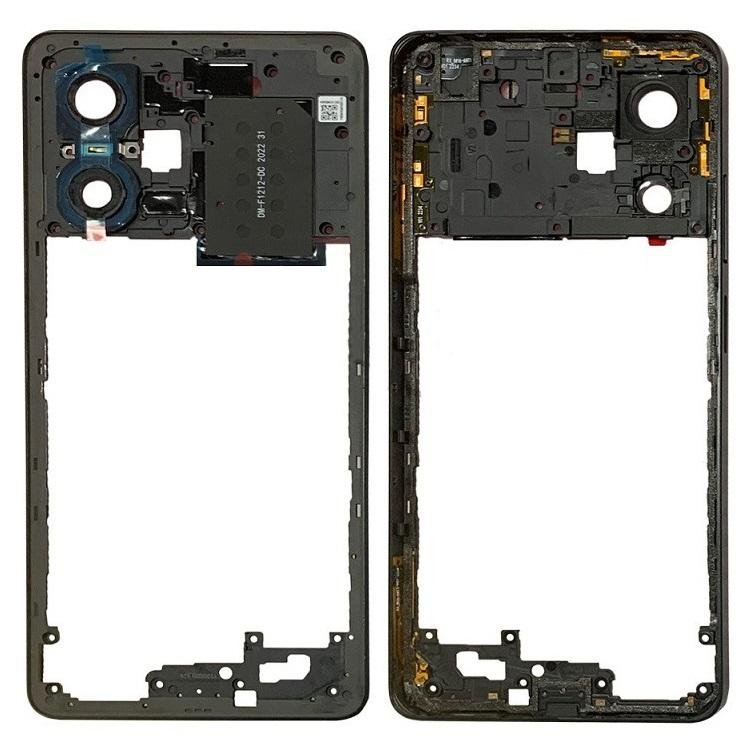 COVER CENTRALE B PER XIAOMI REDMI NOTE 12 PRO 5G (22101316C 22101316I) NERO