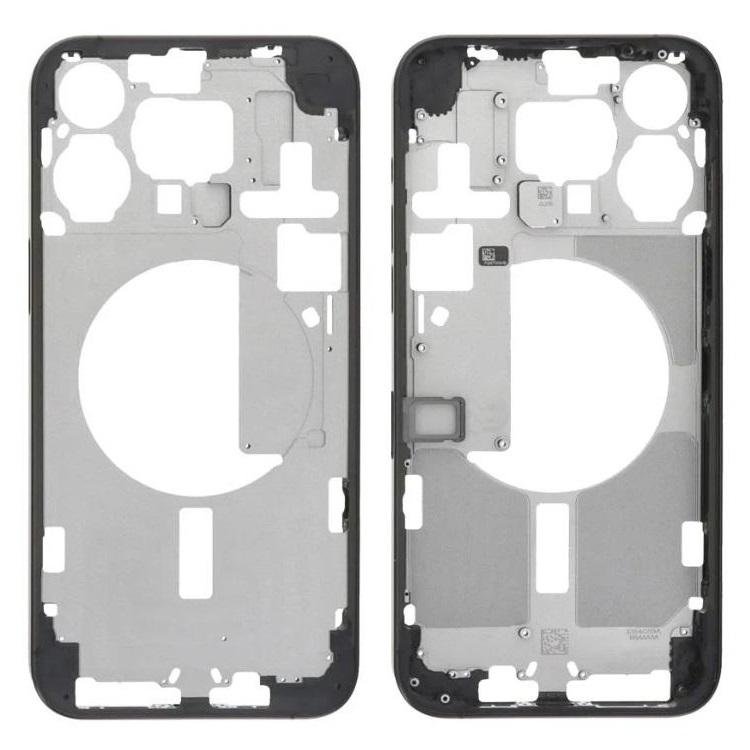 COVER CENTRALE A PER APPLE IPHONE 15 PRO MAX 6.7 NERO OEM