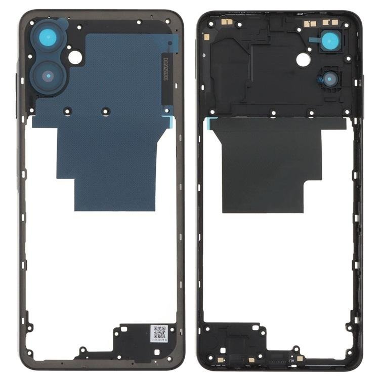 COVER CENTRALE B PER SAMSUNG GALAXY A06 A065F NERO ORIGINALE