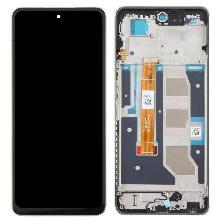 DISPLAY LCD + TOUCHSCREEN DISPLAY COMPLETO + FRAME PER REALME C67 4G (RMX3890) VERDE ORIGINALE