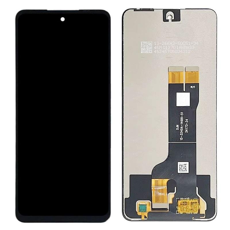 DISPLAY LCD + TOUCHSCREEN DISPLAY COMPLETO SENZA FRAME PER ZTE BLADE A75 5G (Z2357N) NERO ORIGINALE