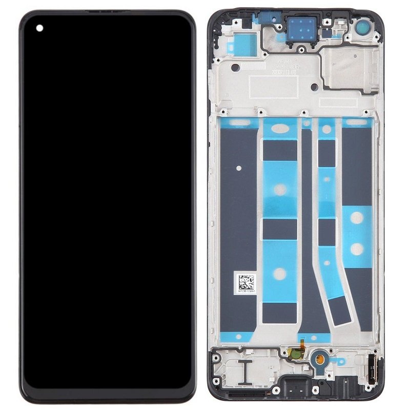 TOUCHSCREEN + DISPLAY OLED DISPLAY COMPLETO + FRAME PER OPPO A78 4G (CPH2565) NERO ORIGINALE