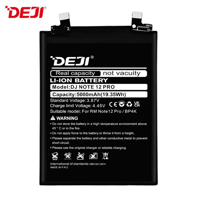 DEJI BATTERIA DJ RM NOTE 12 PRO 5G BP4K PER XIAOMI REDMI NOTE 12 PRO 5G (22101316C 22101316I 23013RK75C) / POCO F5 (23049PCD8G 23049PCD8I) / POCO X5 PRO 5G (22101320G 22101320I)