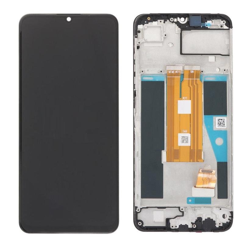 DISPLAY LCD + TOUCHSCREEN DISPLAY COMPLETO + FRAME PER REALME C63 (RMX3939) NERO ORIGINALE