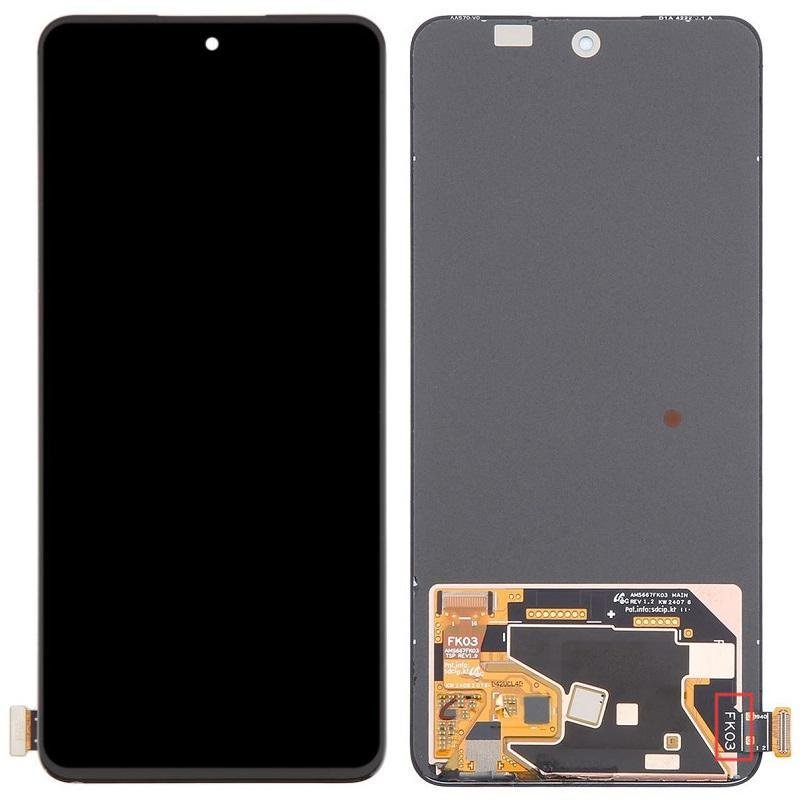 TOUCHSCREEN + DISPLAY OLED DISPLAY COMPLETO SENZA FRAME (FK03 VERSION) PER ONEPLUS NORD CE4 LITE 5G (CPH2619 CPH2621) / REALME 12 4G (RMX3871) / REALME 13 4G (RMX3871) / REALME 13+ 5G (RMX5000) / REALME 13 PRO (RMX5002) / RENO12 F 4G (CPH2687) / RENO12 F 5G (CPH2637) / RENO12 FS 4G (CPH2687) / RENO12 FS 5G (CPH2637) / RENO13 F 4G (CPH2701) / RENO13 F 5G (CPH2699) / OPPO K12X (CHINA) (PJT110) / OPPO K13 (CPH2729 PLD110) / OPPO F27 5G (CPH2637) / RENO13 FS 5G (CPH2699) / REALME P3 (RMX5079) NERO