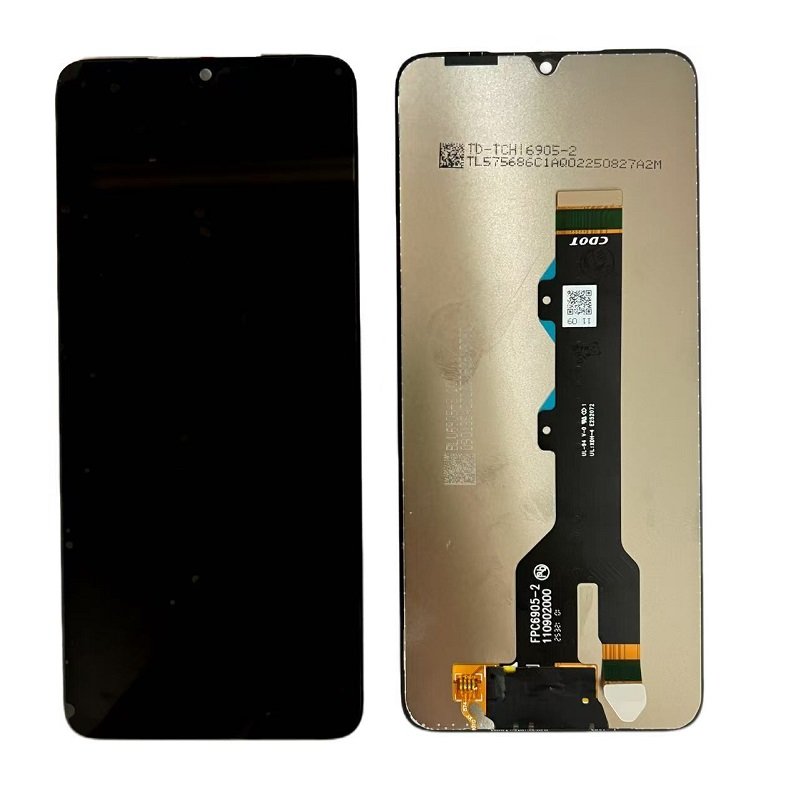 DISPLAY LCD + TOUCHSCREEN DISPLAY COMPLETO SENZA FRAME PER MOTOROLA MOTO G06 (XT2535-1 XT2535-2 XT2535-3 XT2535-14) / G06 POWER (XT2535-13) NERO ORIGINALE