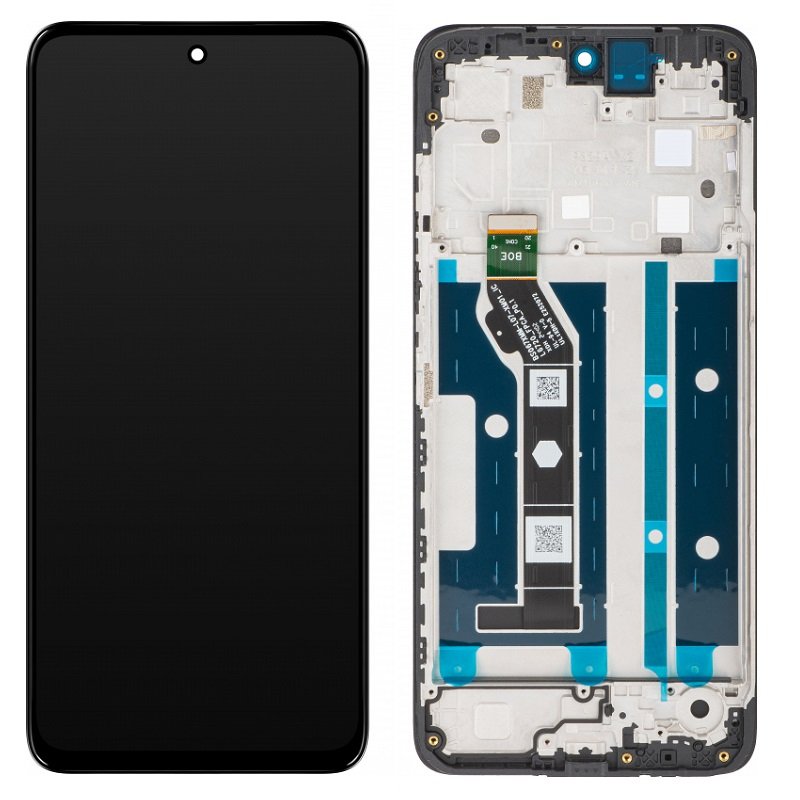 DISPLAY LCD + TOUCHSCREEN DISPLAY COMPLETO + FRAME PER MOTOROLA MOTO G15 (XT2521-2) NERO ORIGINALE