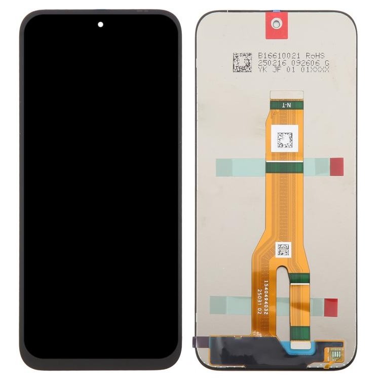 DISPLAY LCD + TOUCHSCREEN DISPLAY COMPLETO SENZA FRAME PER HONOR X6C (NIC-LX1 NIC-LX2 NIC-LX3) NERO ORIGINALE