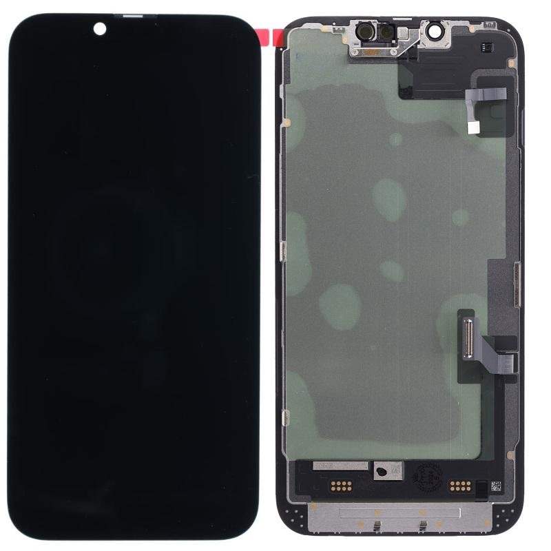 TOUCHSCREEN + DISPLAY OLED DISPLAY COMPLETO PER APPLE IPHONE 14 6.1 ORIGINALE A+ (SENSORE FLEX) DIAGNOSTICABILE (RICHIEDE AGGIORNAMENTO ALL'ULTIMA VERSIONE)