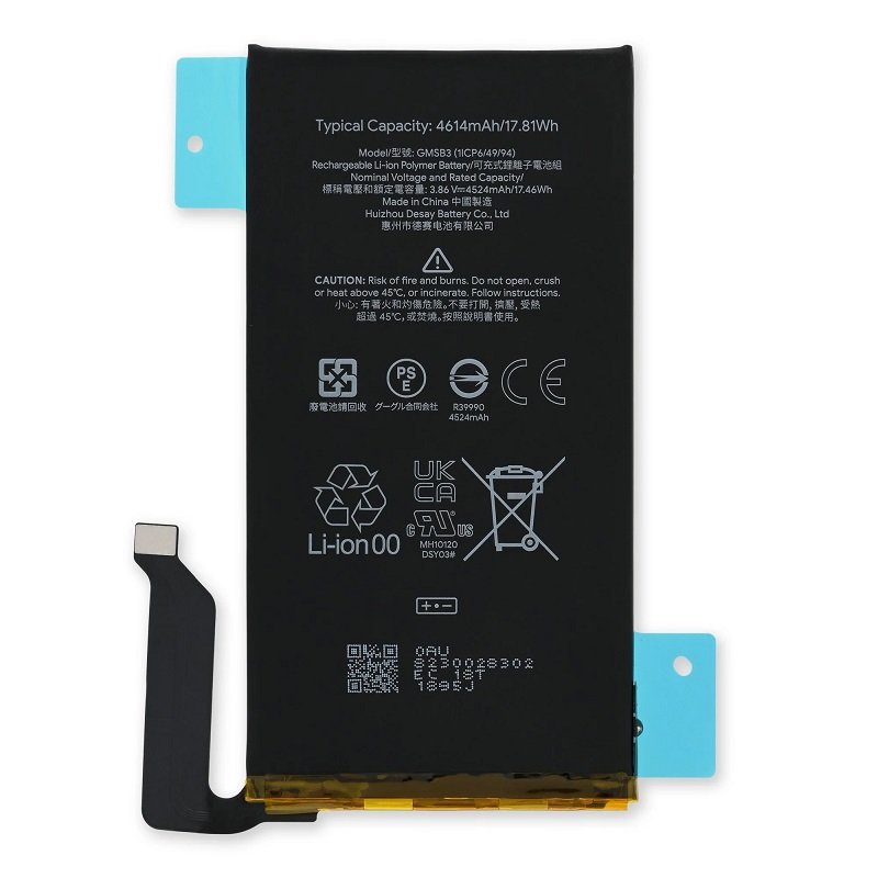 BATTERIA GMSB3 PER GOOGLE PIXEL 6 (GB7N6 G9S9B16 G9S9B GR1YH) ORIGINALE NEW