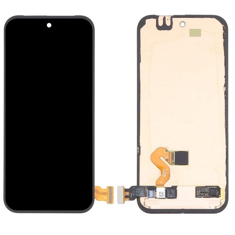 TOUCHSCREEN + DISPLAY OLED DISPLAY COMPLETO + FRAME PER GOOGLE PIXEL 9 PRO (GR83Y GEC77 GWVK6) NERO ORIGINALE