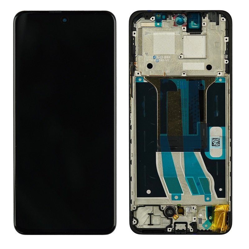 TOUCHSCREEN + DISPLAY LCD DISPLAY COMPLETO + FRAME (FK03 VERSION) PER REALME 12 4G (RMX3871) NERO OEM OLED