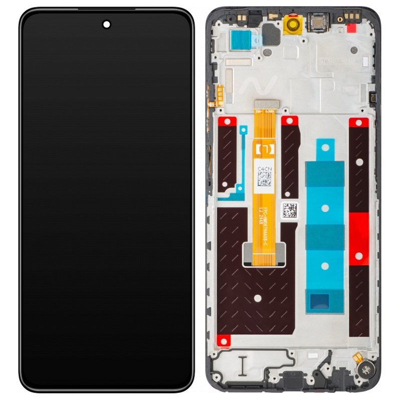 DISPLAY LCD + TOUCHSCREEN DISPLAY COMPLETO + FRAME PER REALME 14X (RMX5020) NERO ORIGINALE (SERVICE PACK)