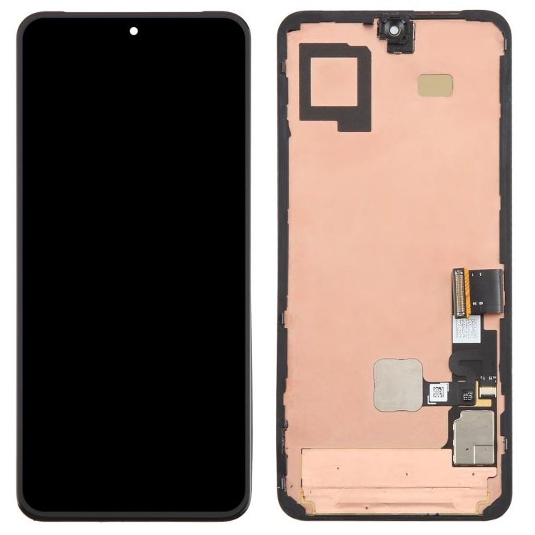 TOUCHSCREEN + DISPLAY OLED DISPLAY COMPLETO + FRAME PER GOOGLE PIXEL 8 (GKWS6 G9BQD GA04851-US GZPFO GPJ41) NERO ORIGINALE