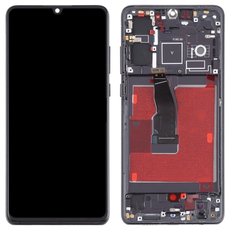 DISPLAY LCD + TOUCHSCREEN DISPLAY COMPLETO + FRAME PER HUAWEI P30 (ELE-L29 ELE-L09) NERO ORIGINALE