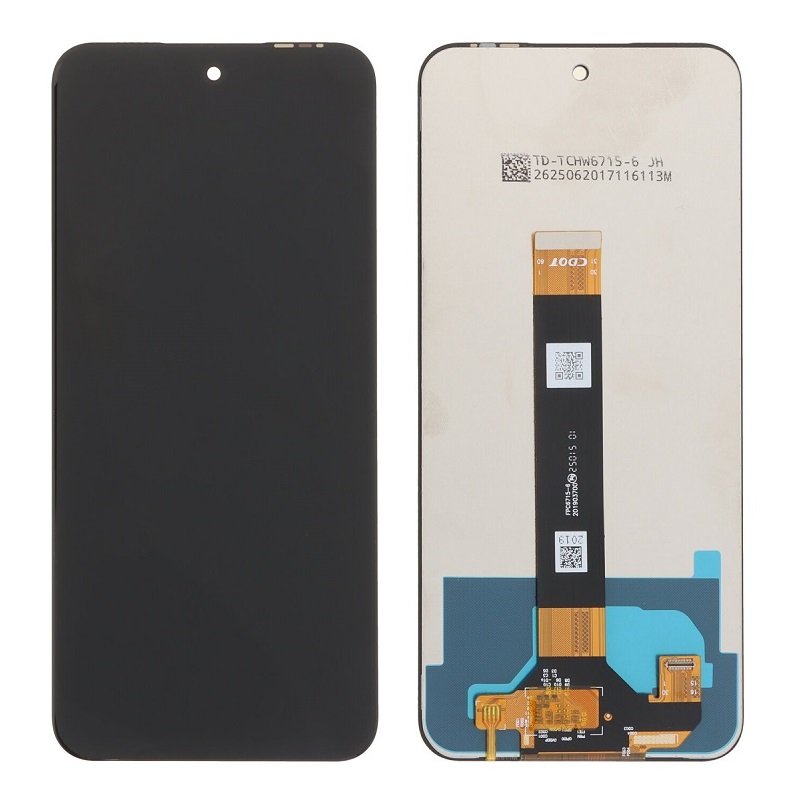 DISPLAY LCD + TOUCHSCREEN DISPLAY COMPLETO SENZA FRAME PER TCL 60 SE (T517H) NERO ORIGINALE