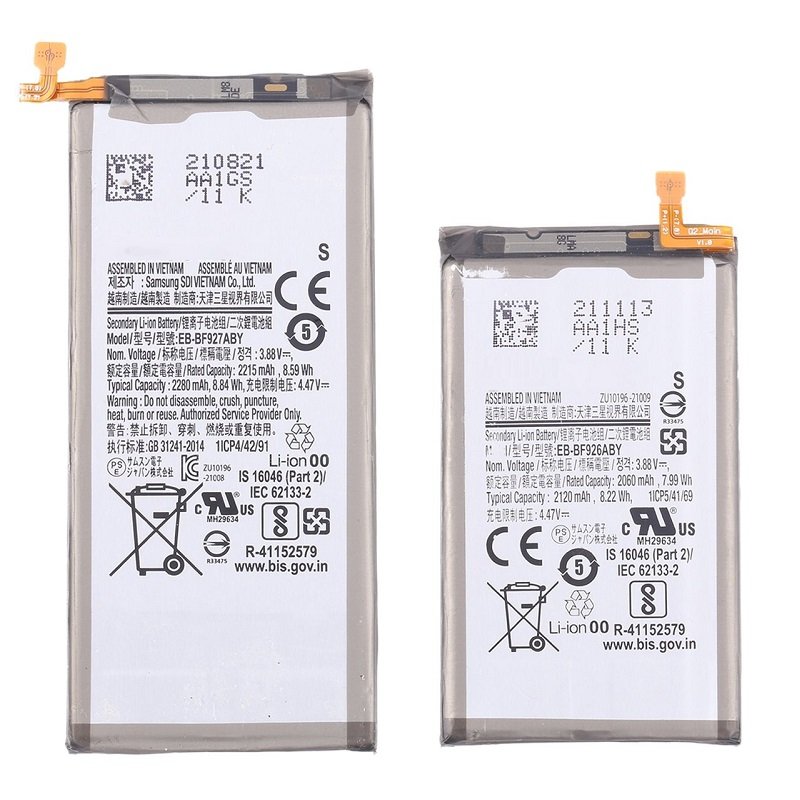 BATTERIA EB-BF926ABY EB-BF927ABY SET 2 PEZZI PER SAMSUNG GALAXY Z FOLD3 5G F926B