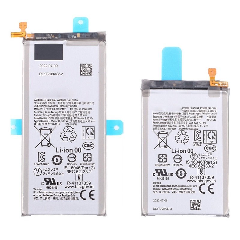 BATTERIA EB-BF936ABY EB-BF937ABY SET 2 PEZZI PER SAMSUNG GALAXY Z FOLD4 5G F936B
