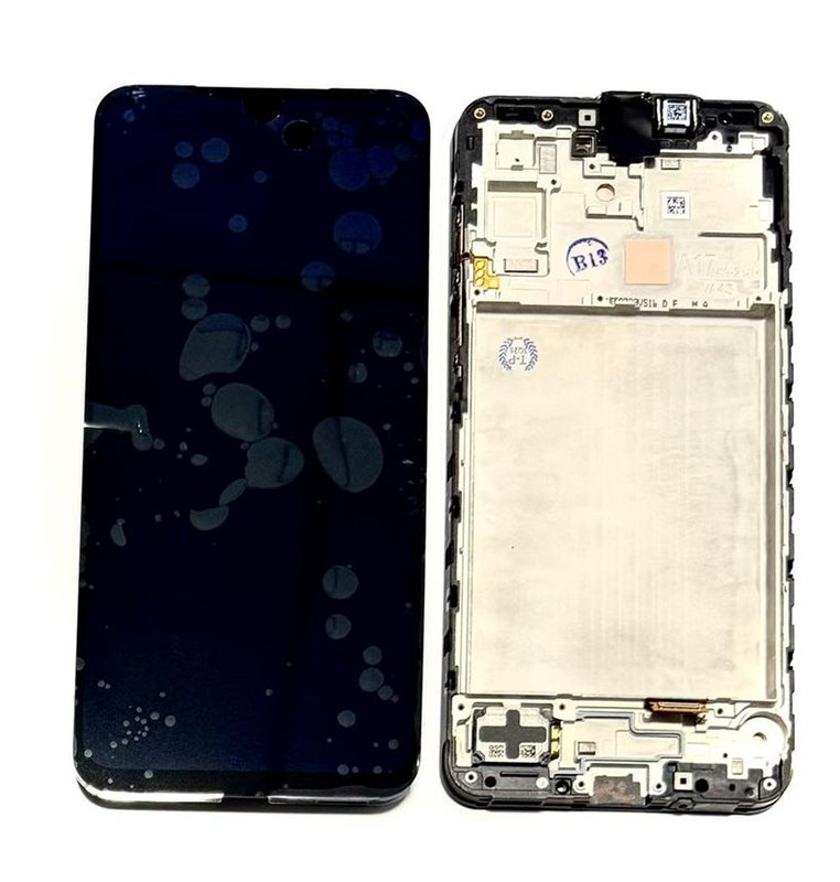 TOUCHSCREEN + DISPLAY AMOLED DISPLAY COMPLETO + FRAME PER SAMSUNG GALAXY A17 5G A176B NERO ORIGINALE (SERVICE PACK)