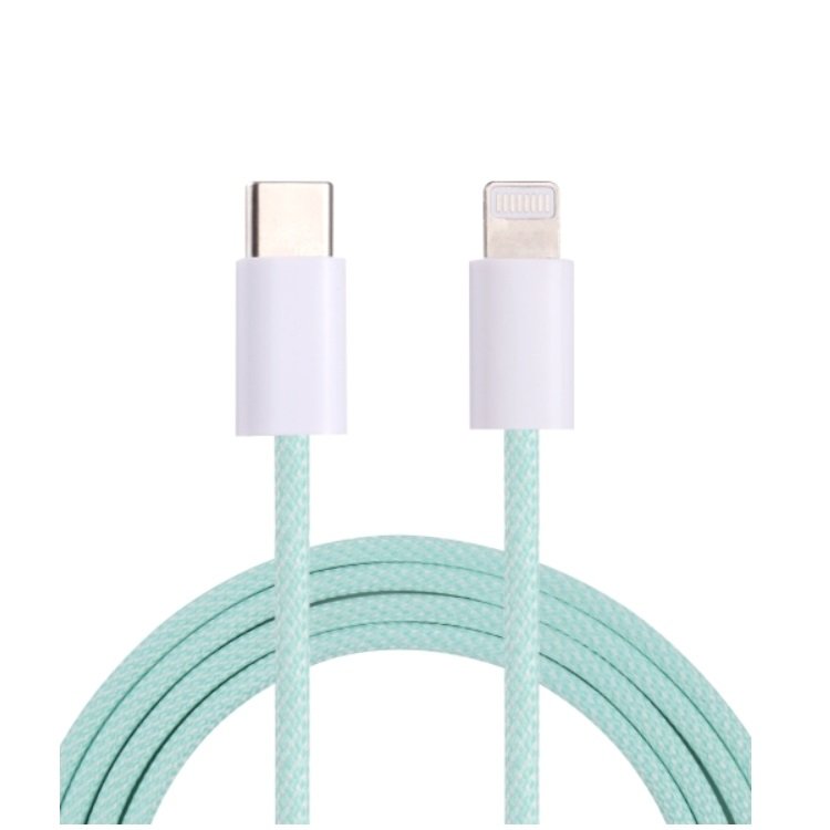 CAVO DATI DA 60W TYPE-C A LIGHTNING RICARICA LUNGHEZZA 1M (VERDE)
