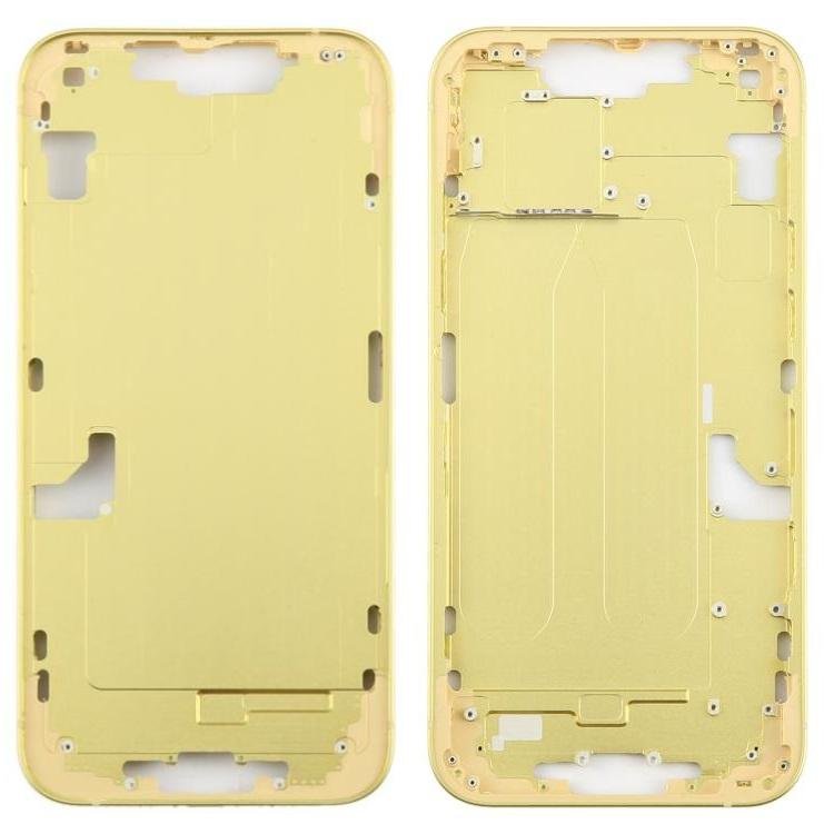 COVER CENTRALE A PER APPLE IPHONE 14 PLUS 6.7 GIALLO MATERIALE ORIGINALE