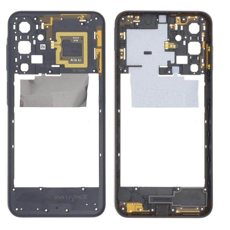 COVER CENTRALE B PER SAMSUNG GALAXY A16 5G A166B BLU NERO ORIGINALE