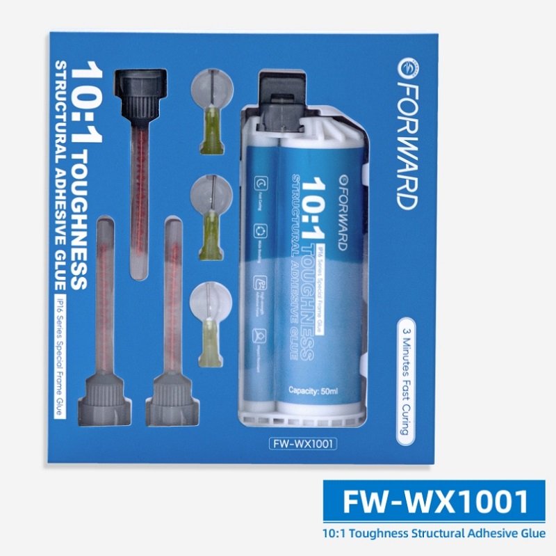 FORWARD FW-WX1001 10:1 COLLA ADESIVA STRUTTURALE RESISTENTE PER IPHONE SERIE / ANDROID SERIE COLLA SPECIALE PER TELAI 50ML
