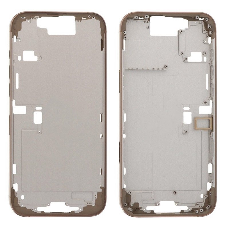 COVER CENTRALE A PER APPLE IPHONE 16 PRO MAX 6.9 ORO OEM (SENZA PULSANTE DELLA FOTOCAMERA + CAVO)