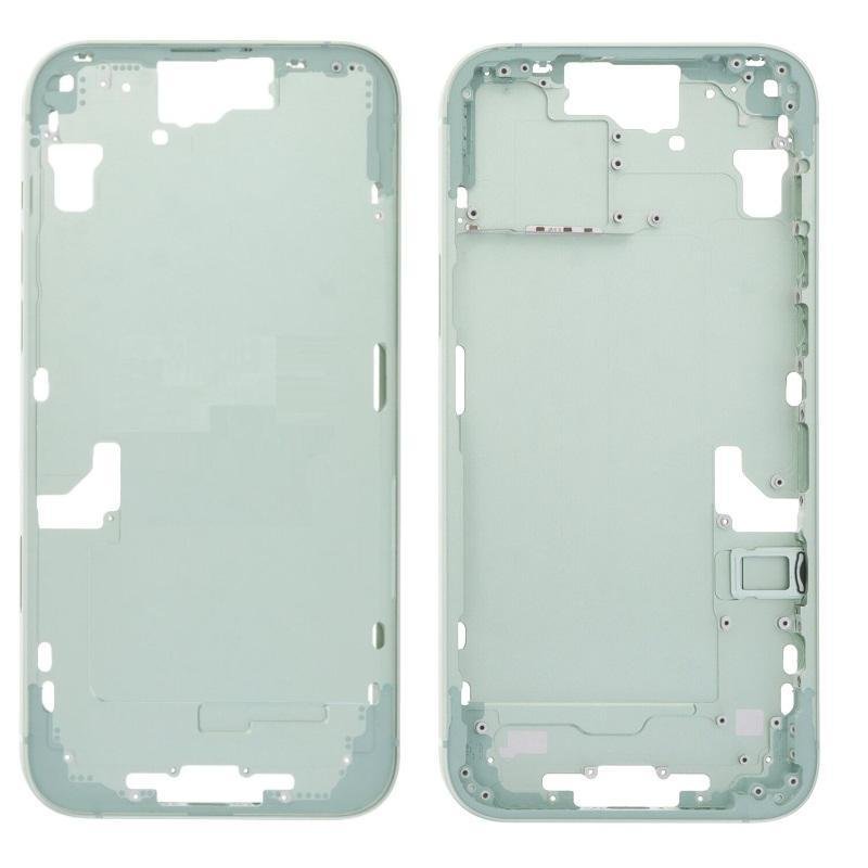 COVER CENTRALE A PER APPLE IPHONE 15 PLUS 6.7 VERDE MATERIALE ORIGINALE