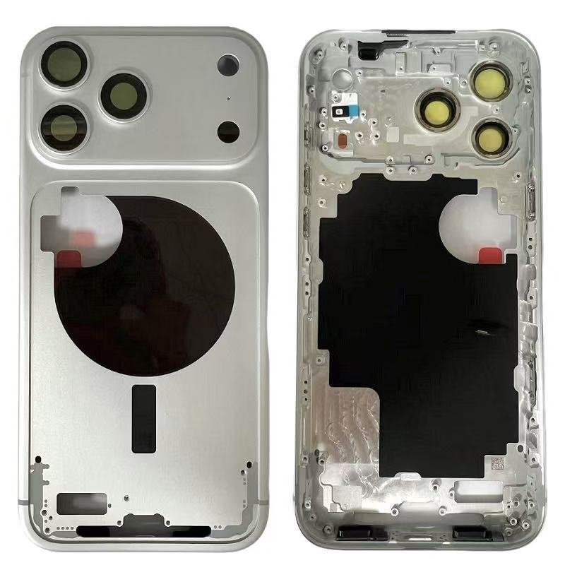 COVER CENTRALE A PER APPLE IPHONE 17 PRO MAX 6.9 ARGENTO ORIGINALE