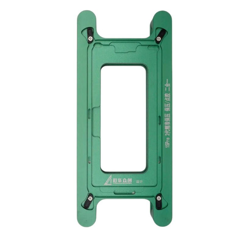 XIAN HUA ZHONG CHUANG 2 EN 1 MAGNéTICO APPLICAZIONE DI ADESIVO DI PRECISIONE PER SUPPORTO SCHERMO / PRESSIONE FISSA MOLD PER APPLE IPHONE 15 PRO 6.1