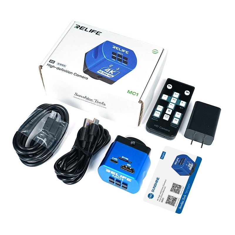 RELIFE MC1 4K FOTOCAMERA PER MICROSCOPIO HD LEGGERO E PORTATILE SUPPORTA UNA VARIETÀ DI MICROSCOPI DI LIVELLO INDUSTRIALE