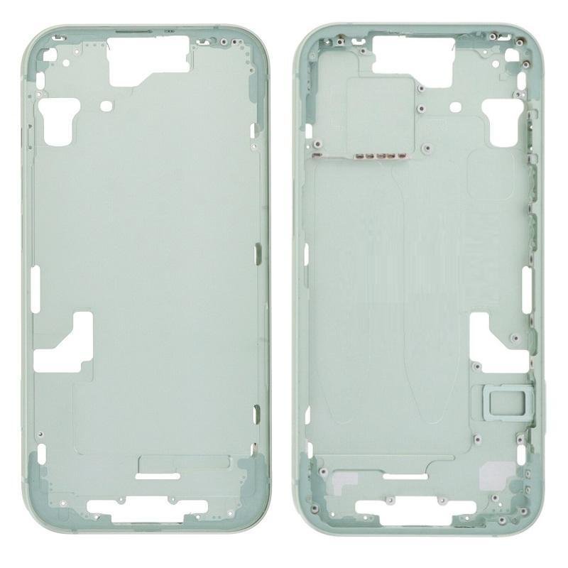 COVER CENTRALE A PER APPLE IPHONE 15 6.1 VERDE MATERIALE ORIGINALE