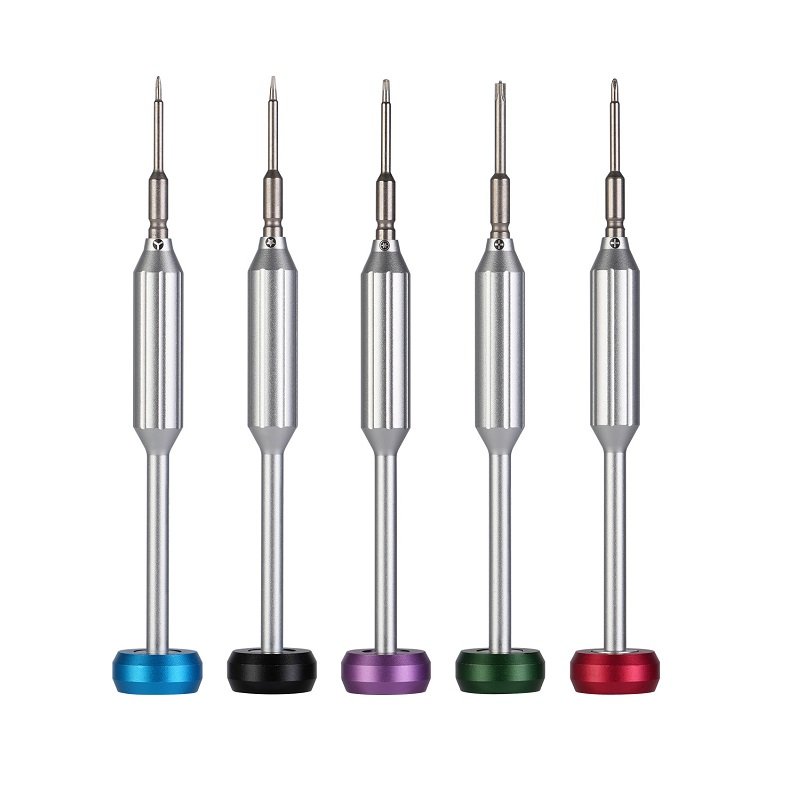 MR YANG MY-5001 5 IN 1 ACCIAIO 2D SET DI CACCIAVITI (0.8MM PENTALOBO / 1.2MM PHILLIPS / 0.6MM TRI POINT / 2.5MM PINHEAD / T2 TOXRX CACCIAVITE)