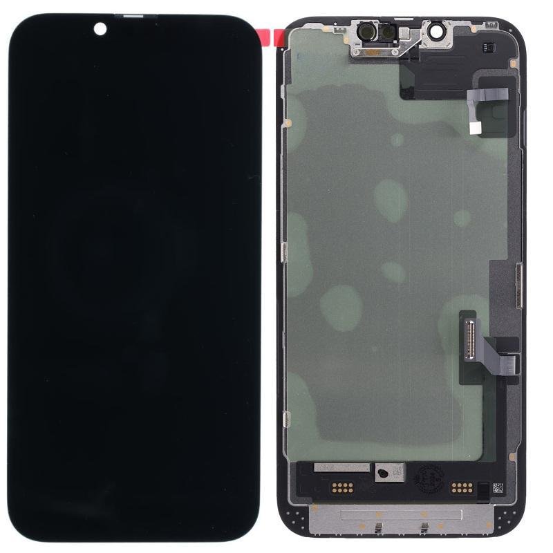TOUCHSCREEN + DISPLAY OLED DISPLAY COMPLETO PER APPLE IPHONE 14 6.1 ORIGINALE (SENSORE FLEX) DIAGNOSTICABILE (RICHIEDE AGGIORNAMENTO ALL'ULTIMA VERSIONE)