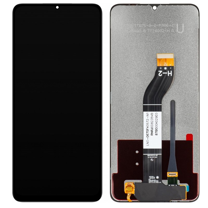 DISPLAY LCD + TOUCHSCREEN DISPLAY COMPLETO SENZA FRAME PER XIAOMI REDMI 13C (23100RN82L 23106RN0DA 23108RN04Y) / REDMI 13C 5G (23124RN87G 23124RN87I 23124RN87C) / POCO C65 NERO ORIGINALE (H-2 VERSION)