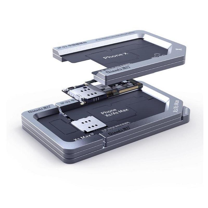 (Prenotazione) QIANLI IP-01 PIATTAFORMA REBALLING TELAIO MEDIO PER APPLE IPHONE X / XS / XS MAX